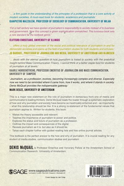 Produktbild: Journalism and Society