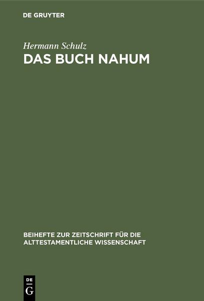 Produktbild: Das Buch Nahum