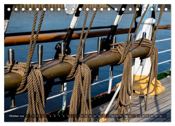 Produktbild: Letztes deutsches Vollschiff DAS SCHULSCHIFF DEUTSCHLAND (Tischkalender 2026 DIN A5 quer), CALVENDO Monatskalender