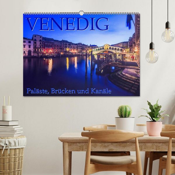 Produktbild: Venedig - Pal&auml;ste, Br&uuml;cken und Kan&auml;le (Wandkalender 2026 DIN A2 quer), CALVENDO Monatskalender