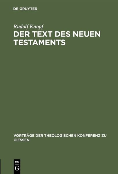 Produktbild: Der Text des Neuen Testaments