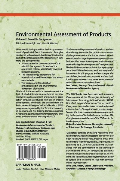 Produktbild: Environmental Assessment of Products