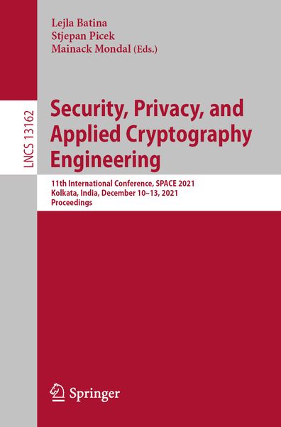 Produktbild: Security, Privacy, and Applied Cryptography Engineering