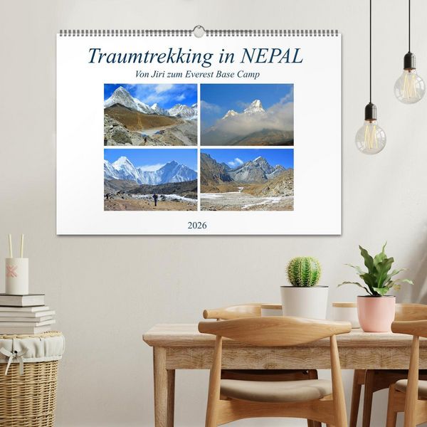 Produktbild: Traumtrekking in NEPAL (Wandkalender 2026 DIN A2 quer), CALVENDO Monatskalender