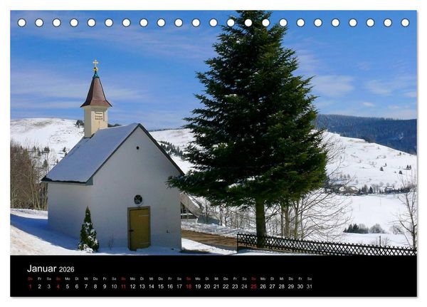 Produktbild: Baden-W&uuml;rttemberg 2026 (Tischkalender 2026 DIN A5 quer), CALVENDO Monatskalender