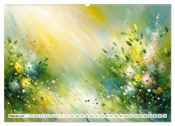 Produktbild: Action Painting: Die Energie der Gef&uuml;hlslandschaften (hochwertiger Premium Wandkalender 2026 DIN A2 quer), Kunstdruck in Hochglanz