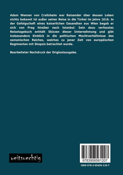 Produktbild: Reisebuch von Prag aus bis gen Konstantinopel
