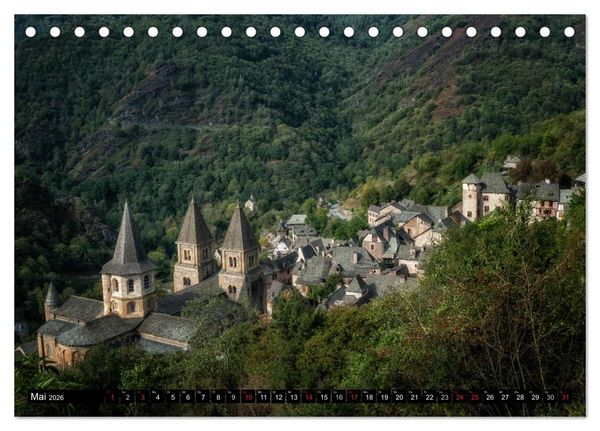 Produktbild: Unterwegs im D&eacute;partement Aveyron (Tischkalender 2026 DIN A5 quer), CALVENDO Monatskalender