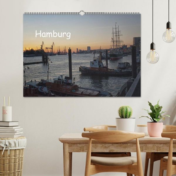 Produktbild: Hamburg (Wandkalender 2026 DIN A2 quer), CALVENDO Monatskalender