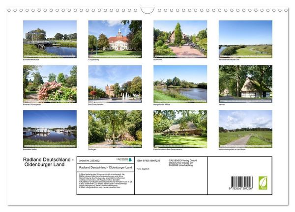 Produktbild: Radland Deutschland - Oldenburger Land (Wandkalender 2027 DIN A3 quer), CALVENDO Monatskalender