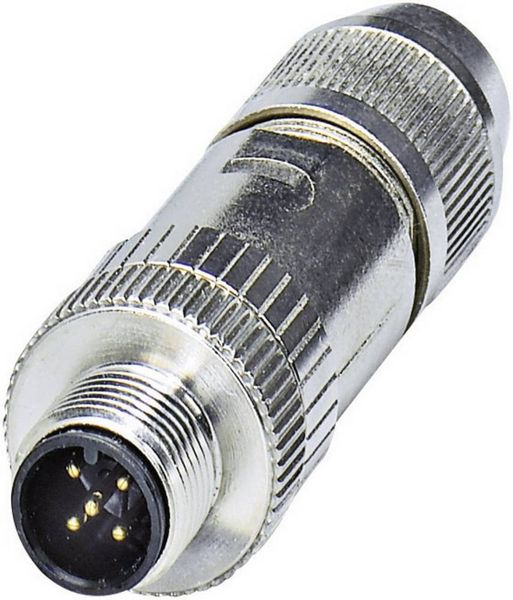 Produktbild: Phoenix Contact 1424658&nbsp; Sensor-/Aktor-Steckverbinder, unkonfektioniert M12 Stecker, gerade Polzahl Sensoren: 5 1 St.