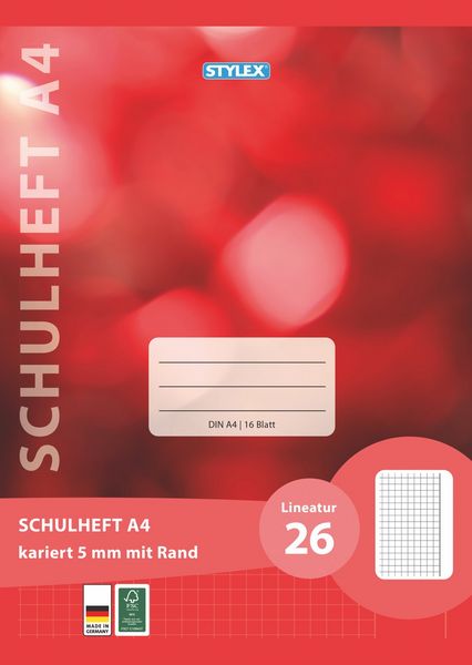 Schulheft Lin26 A4 16Bl