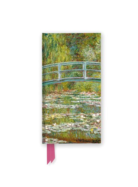 Produktbild: Schmales Hardcover-Notizbuch: Claude Monet, Die japanische Br&uuml;cke