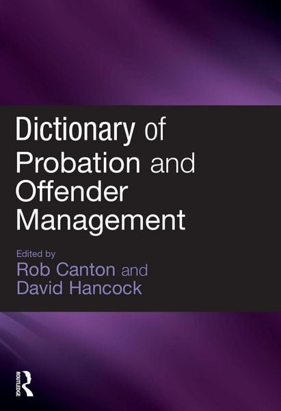 Produktbild: Dictionary of Probation and Offender Management
