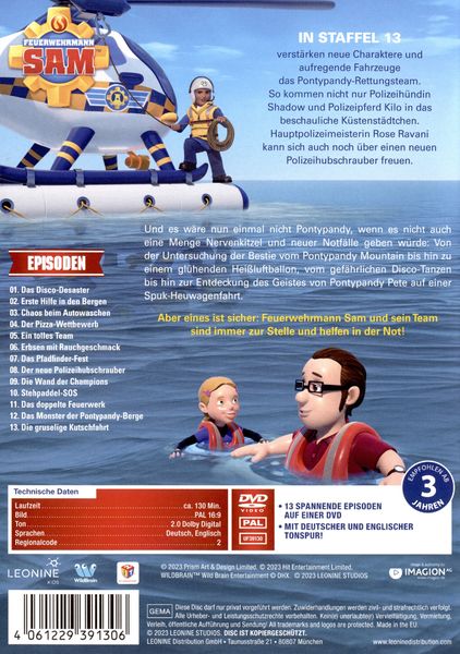 Produktbild: Feuerwehrmann Sam - Die komplette Staffel 13 DVD 1