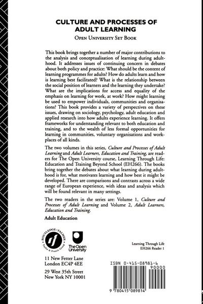 Produktbild: Culture and Processes of Adult Learning