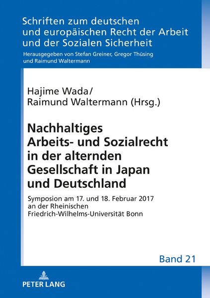 Produktbild: Nachhaltiges Arbeits- und Sozialrecht in der alternden Gesellschaft in Japan und Deutschland