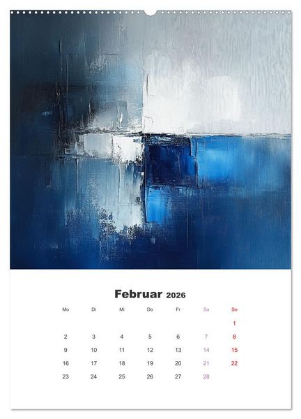 Produktbild: Abstrakte KI-Kunstwerke - Farbenfrohe Kunstmomente f&uuml;r das ganze Jahr (Wandkalender 2026 DIN A2 hoch), CALVENDO Monatskalender