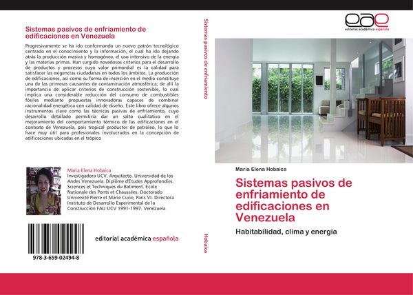 Produktbild: Sistemas pasivos de enfriamiento de edificaciones en Venezuela