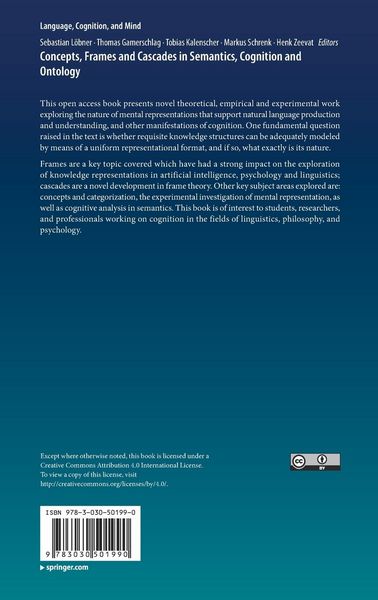 Produktbild: Concepts, Frames and Cascades in Semantics, Cognition and Ontology
