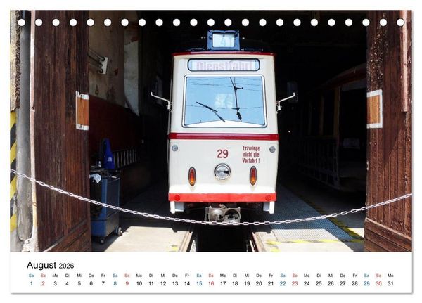 Produktbild: Naumburgs historische Stra&szlig;enbahn (Tischkalender 2026 DIN A5 quer), CALVENDO Monatskalender
