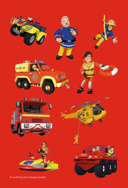Produktbild: Feuerwehrmann Sam: Brandhei&szlig;er Sticker- und Malspa&szlig;