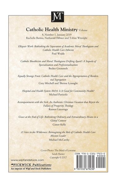 Produktbild: Journal of Moral Theology, Volume 8, Number 1