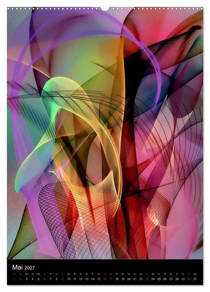 Produktbild: Mehrfarben von Nico Bielow (hochwertiger Premium Wandkalender 2027 DIN A2 hoch), Kunstdruck in Hochglanz