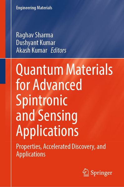 Produktbild: Quantum Materials for Advanced Spintronic and Sensing Applications