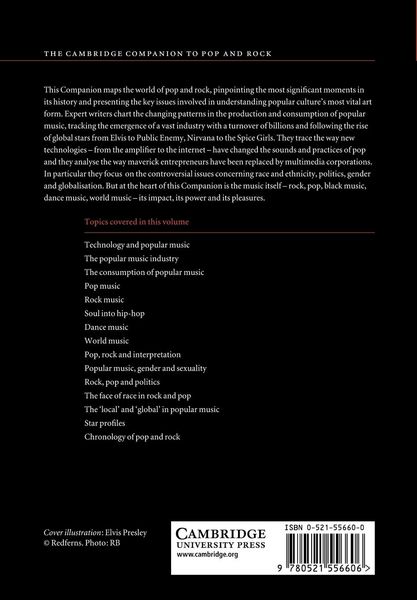Produktbild: The Cambridge Companion to Pop and Rock