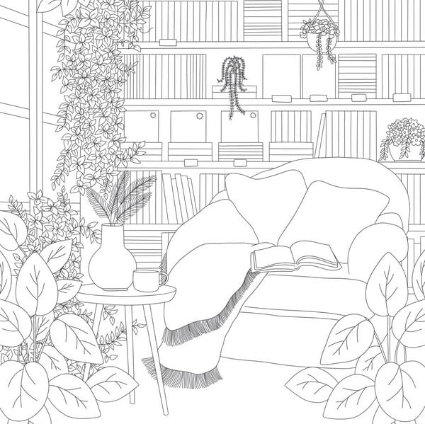 Produktbild: Cozy Bookshops Colouring Bk Pb