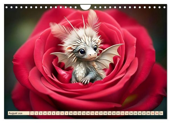Produktbild: S&uuml;&szlig;e Babydrachen (Wandkalender 2026 DIN A4 quer), CALVENDO Monatskalender