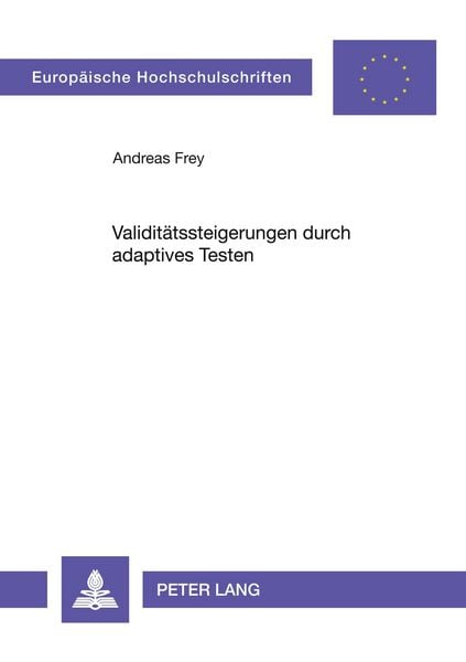 Produktbild: Validit&auml;tssteigerungen durch adaptives Testen
