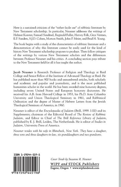 Produktbild: Rabbinic Literature and the New Testament