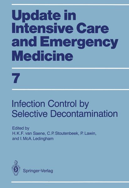 Produktbild: Infection Control in Intensive Care Units by Selective Decontamination