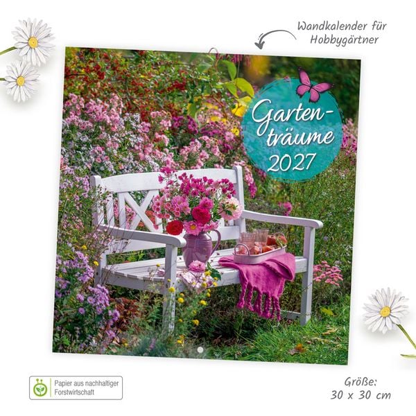 Produktbild: TR&Ouml;TSCH - Brosch&uuml;renkalender Gartentr&auml;ume 2027