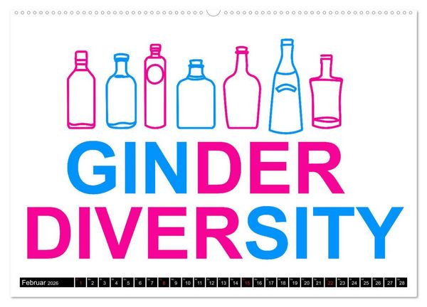Produktbild: Gin & Tonic Die Besten Spr&uuml;che und Wortspiele (hochwertiger Premium Wandkalender 2026 DIN A2 quer), Kunstdruck in Hochglanz