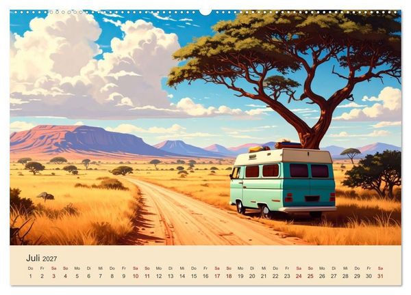 Produktbild: Vanlife Ein Leben auf der Stra&szlig;e (Wandkalender 2027 DIN A2 quer), CALVENDO Monatskalender
