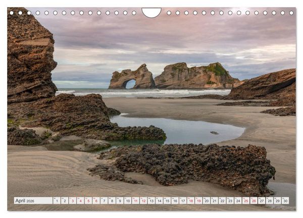 Produktbild: Neuseeland S&uuml;dinsel - Spektakul&auml;re Naturlandschaften im Kiwiland (Wandkalender 2026 DIN A4 quer), CALVENDO Monatskalender