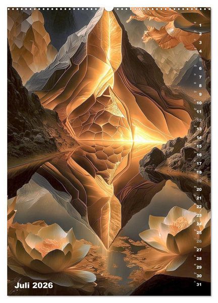 Produktbild: Surrealistische Traumwelt (hochwertiger Premium Wandkalender 2026 DIN A2 hoch), Kunstdruck in Hochglanz