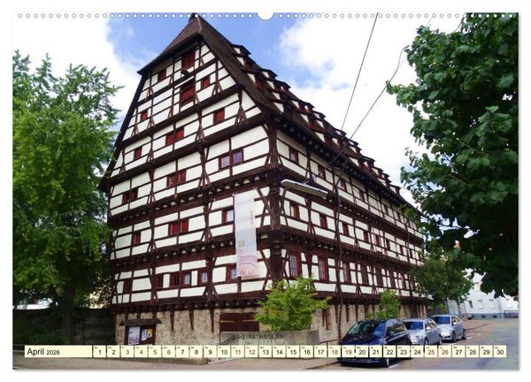 Produktbild: Unterwegs in der Altstadt von Geislingen (Wandkalender 2026 DIN A2 quer), CALVENDO Monatskalender