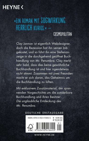 Produktbild: Die sonderbare Buchhandlung des Mr. Penumbra