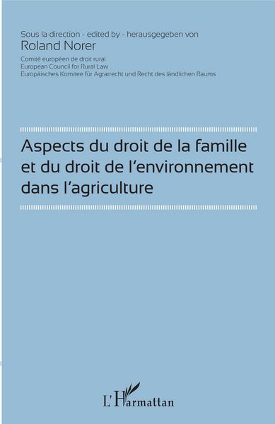 Produktbild: Aspects du droit de la famille et du droit de l'environnement dans l'agriculture