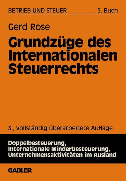 Produktbild: Grundz&uuml;ge des Internationalen Steuerrechts