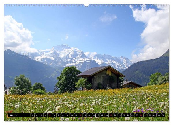Produktbild: Berge im Berner Oberland (Wandkalender 2026 DIN A2 quer), CALVENDO Monatskalender