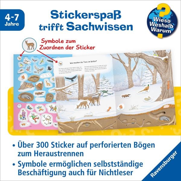 Produktbild: Wieso? Weshalb? Warum? Stickerheft - Jahreszeiten