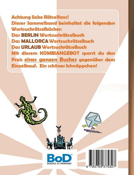 Produktbild: Wortsuchr&auml;tsel 3 in 1 Sammelband Berlin, Mallorca und Urlaub