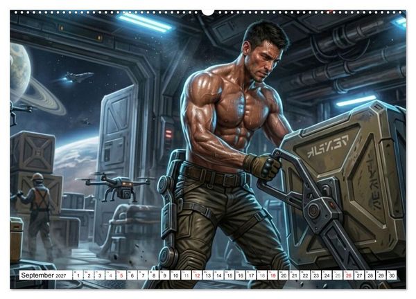 Produktbild: Echte Kerle &ndash; Epsilon Prime (hochwertiger Premium Wandkalender 2027 DIN A2 quer), Kunstdruck in Hochglanz