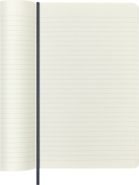 Produktbild: Moleskine Vegea Capri Notizb. A5 lin. Kt schwarz Petrol/Box