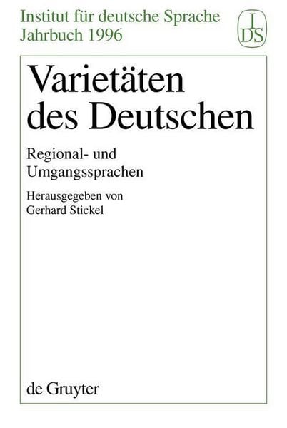 Produktbild: Variet&auml;ten des Deutschen